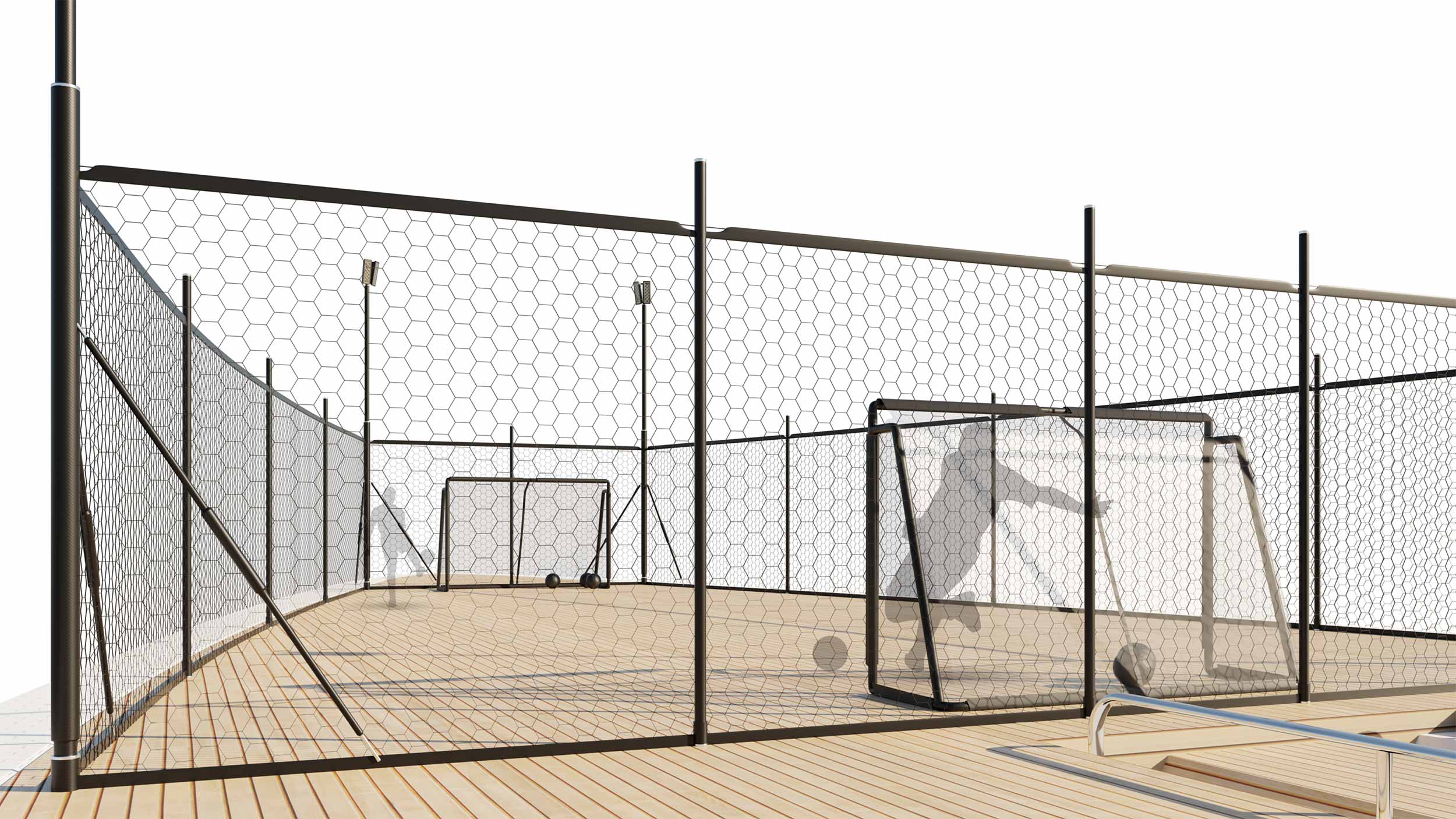 Superyacht Football Court Render