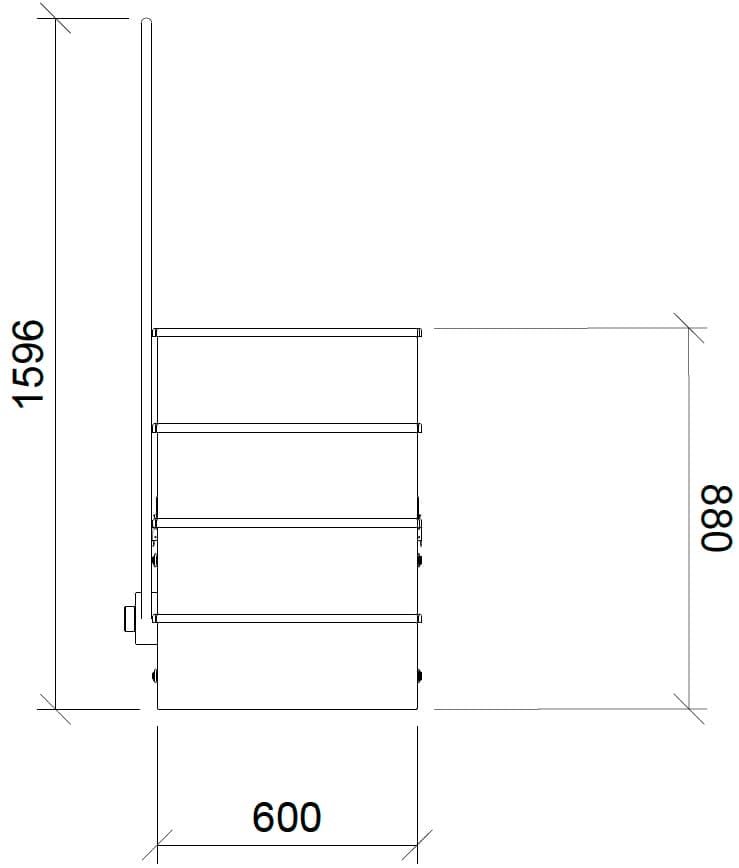 Modular Dock Step Profile Dimensions
